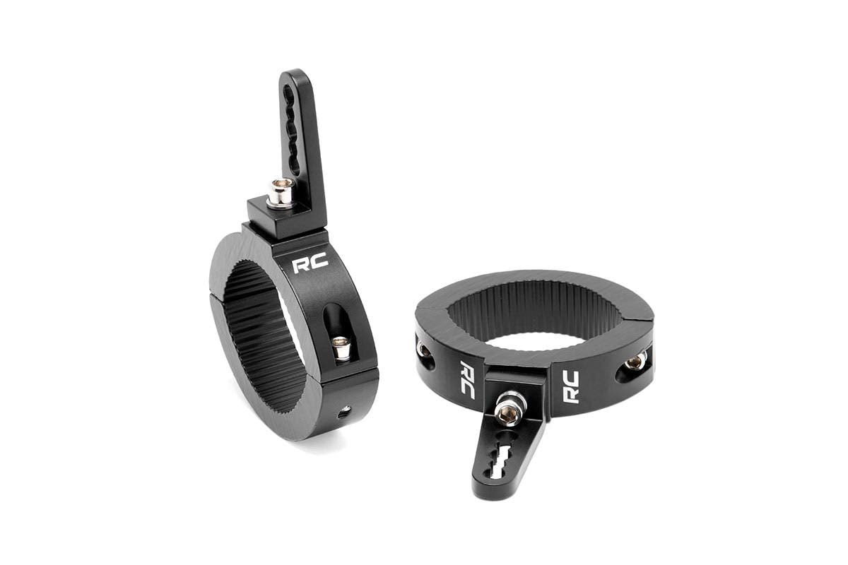 Rough Country LED Light Adjustable Clamps for 2.5-3" Roll Bars - 70172 Black
