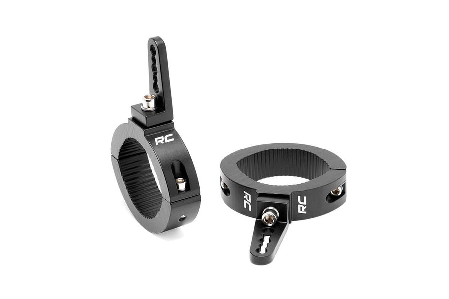 Rough Country LED Light Adjustable Clamps for 2.5-3" Roll Bars - 70172 Black