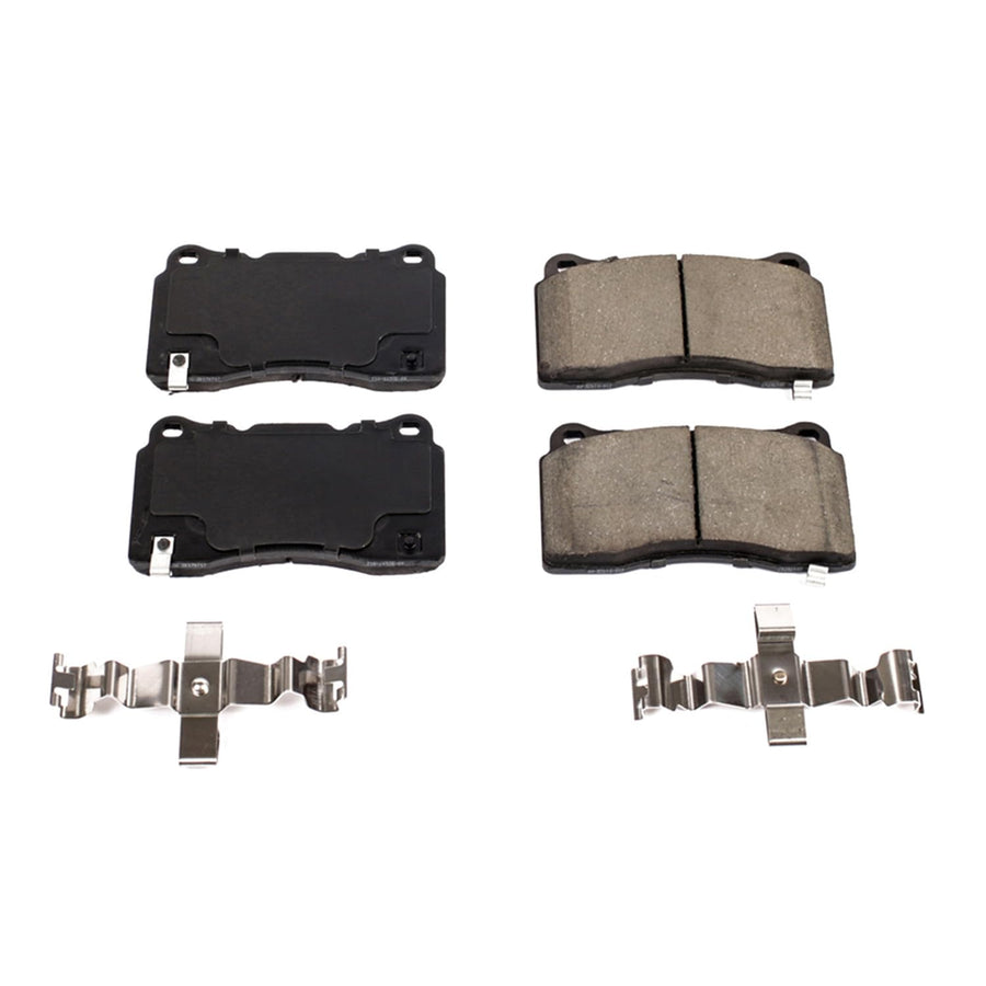 Power Stop Front Brake Kit For Buick Regal Sportback 2019-20 |Cadillac ATS 2016 |CT6 2016-20 |CTS 2014-19 |XTS 2013-19 |2017-19 Corvette - Ceramic Brake Pads With Installation Hardware, 17-1836