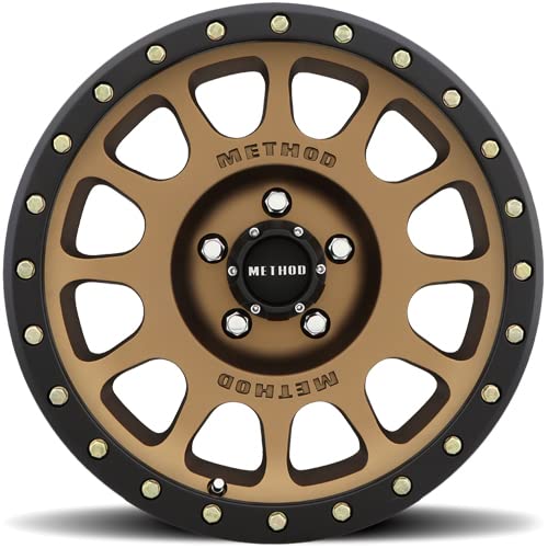 305 NV Method Wheels Bronze Wheel with Matte Black Lip (17 x 8.5 inches /5 x 5 mm, 25 mm Offset)