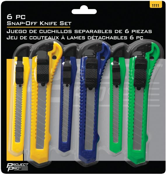 6pc Wilmar Snap-Off Knife Set