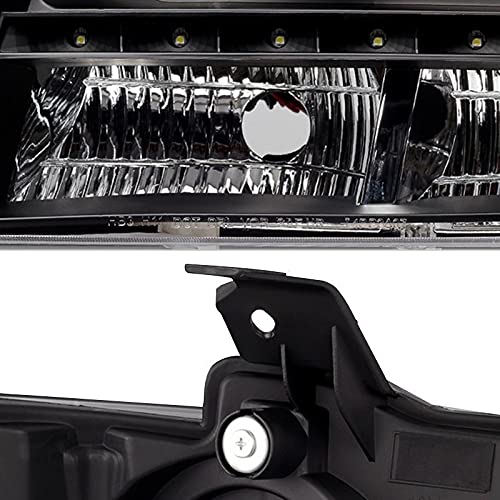 Headlight Xtune PRO-JH-CSUB07-LED-BK (Chevy Suburban 1500/2500 07-14 / Chevy Tahoe 07-14 / Avalanche 07-14 Halo Projector W/LED s - Black)