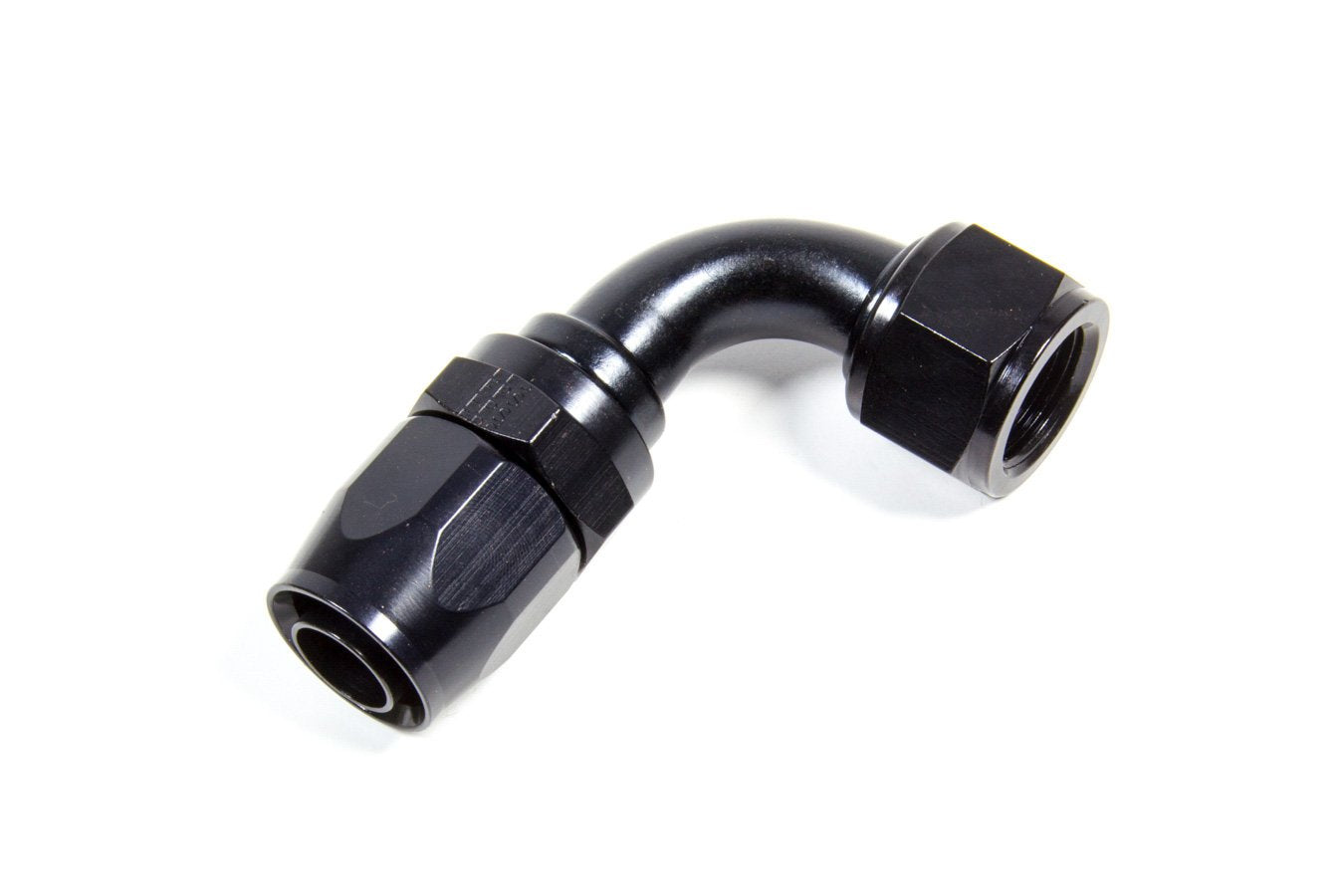 Black Hose Fitting Fragola 229011-BL 10 90 Deg to 12 Hose