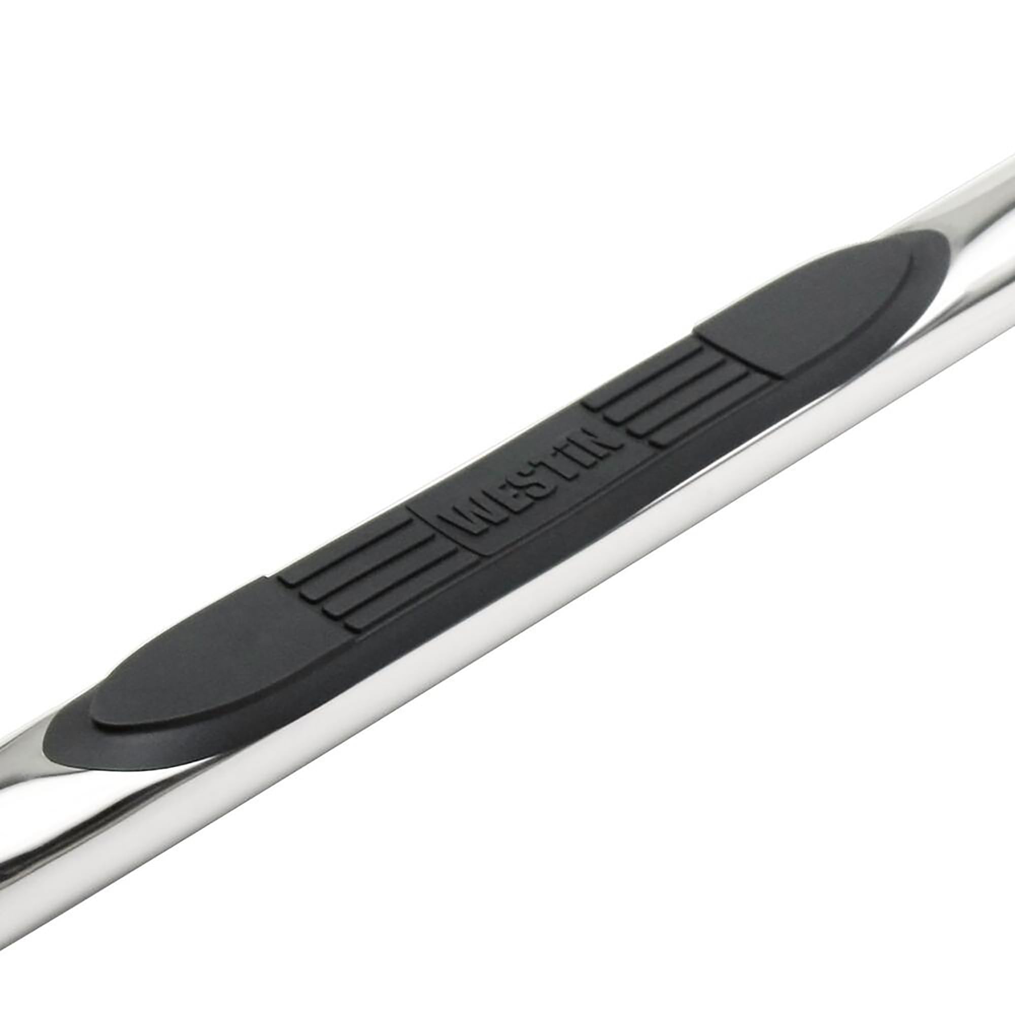 Westin E-Series 23-2750 3 Round Nerf Bars fits 2005-2021 Frontier Crew Cab Polished Pair