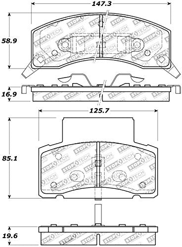 Sport Brake Pads StopTech 309.04590 with Shims and Hardware