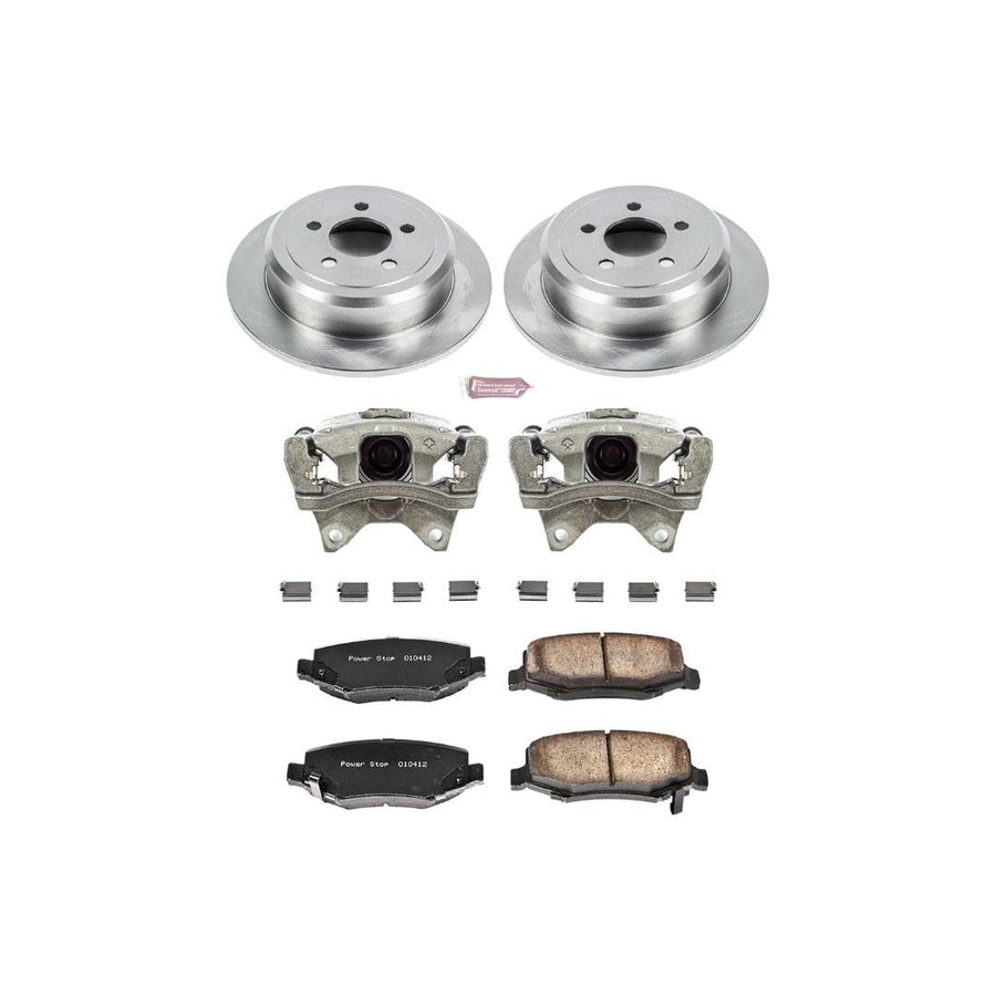 Power Stop KCOE3046A 1-Click Autospecialty OE Replacement Brake Kit with Calipers For Dodge Nitro 2007-2011, Jeep Liberty 2008-2012 [Model Specific]
