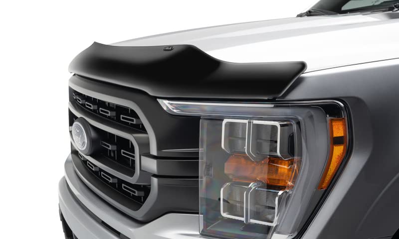 Bugflector Hood Shield / Protector Auto Ventshade [AVS] | Fits 2021 - 2025 Ford F-150, (Excludes Tremor, Platinum, King Ranch) | High Profile Bug Deflector - 1 pc., Dark Smoke | 23621