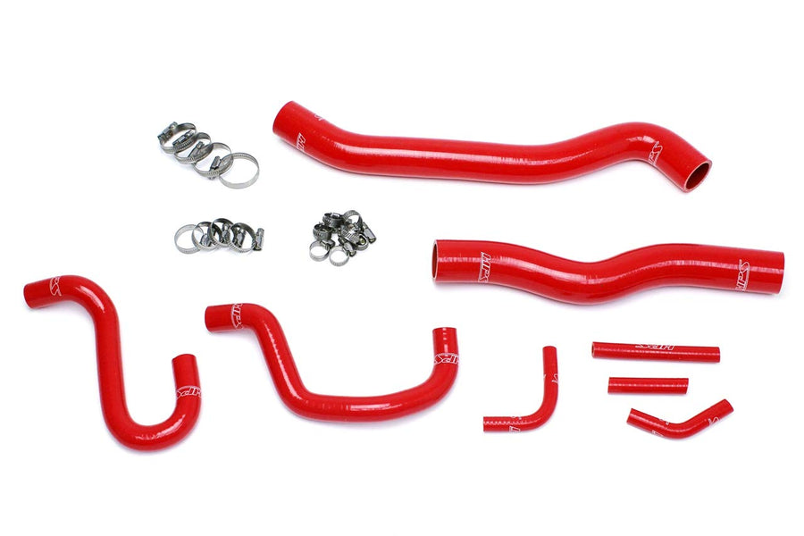 Red HPS 57-1518-RED Silicone Radiator and Heater Hose Kit Coolant