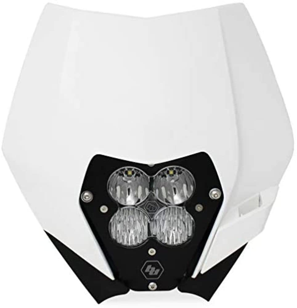Baja Designs LED Headlight Kit XL Sport (D/C) with Shell for KTM Motorcycle (Driving/Combo; Clear)