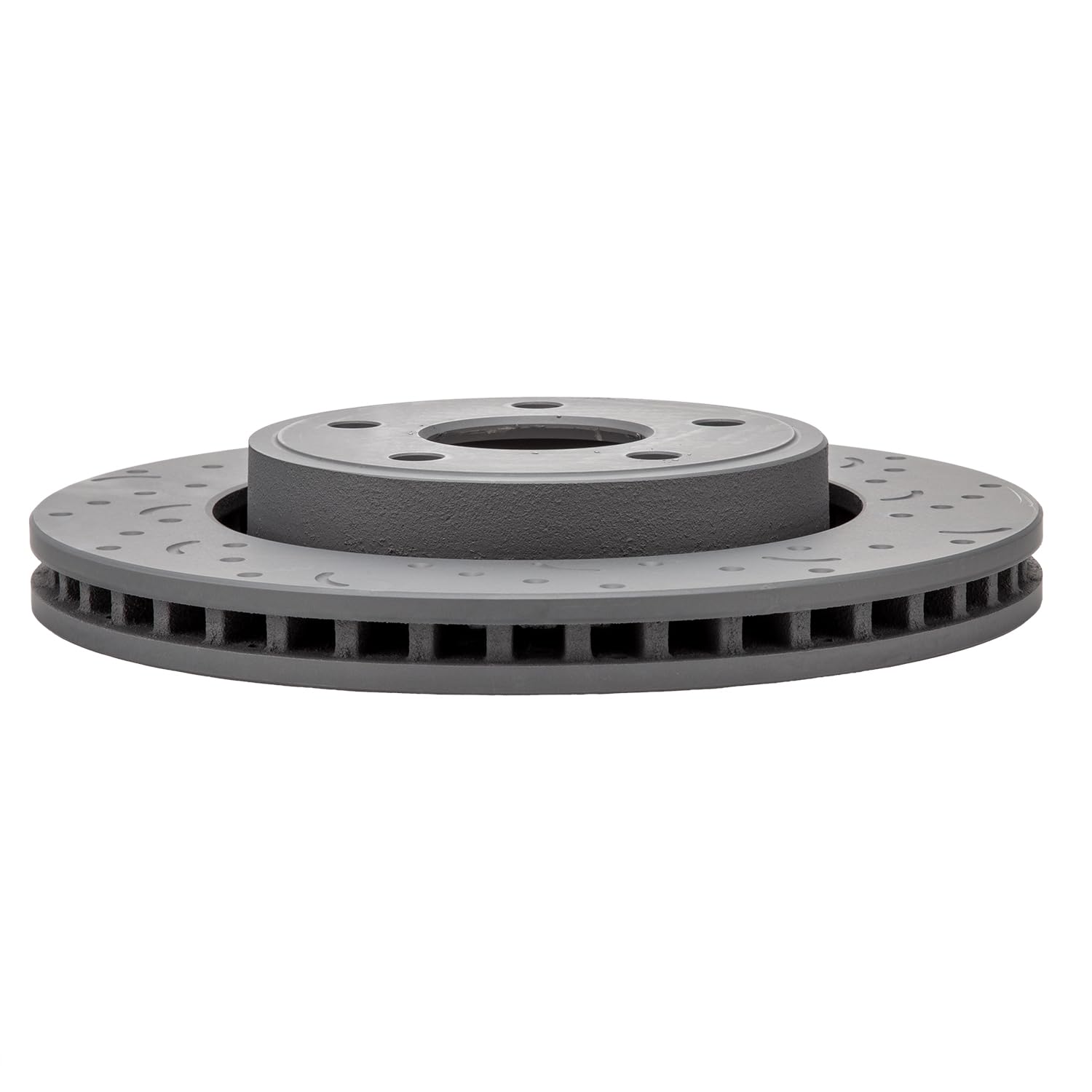Talon Cross-Drilled and Slotted Vented Rotor, Hawk Performance Brakes, 12.9 in. Diameter, 2.09 in. Height