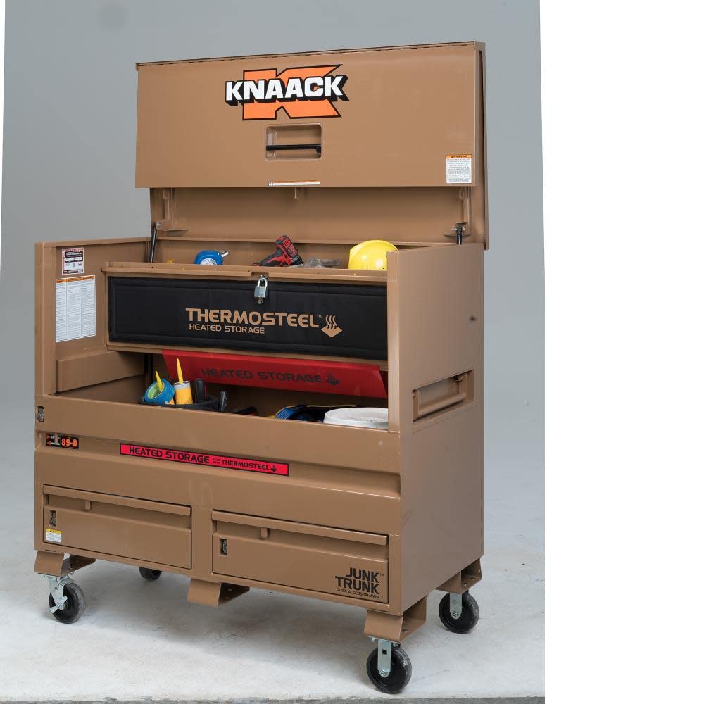 89-DH KNAACK Piano-Style Jobsite Box,49 in,Tan