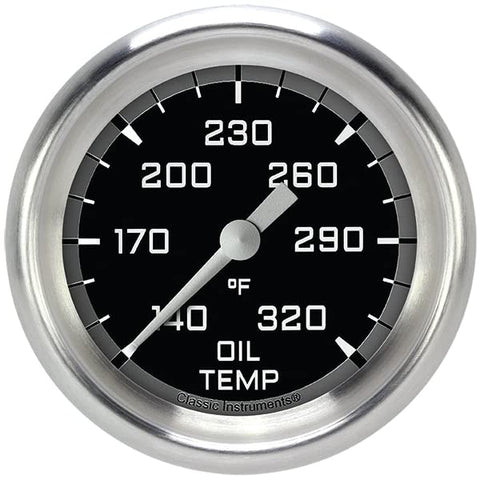 AX328GAPF Classic Instruments AutoCross Gray 2-5/8" Oil Temperature Gauge