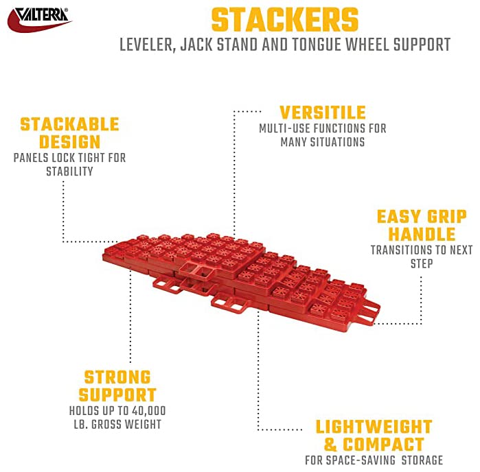 A10-0916 Valterra Stacker, (Pack of 4), Red