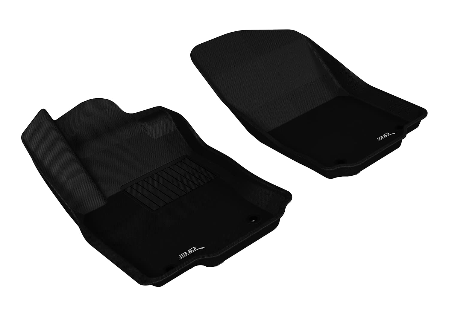 3D MAXpider Kagu Floor Mat (Black) Compatible with GL-Class/GL 63 AMG (X166) Mercedes-Benz 2013-2016 / ML-Class/ML63 AMG (W166) 2012-2015 - Front Row