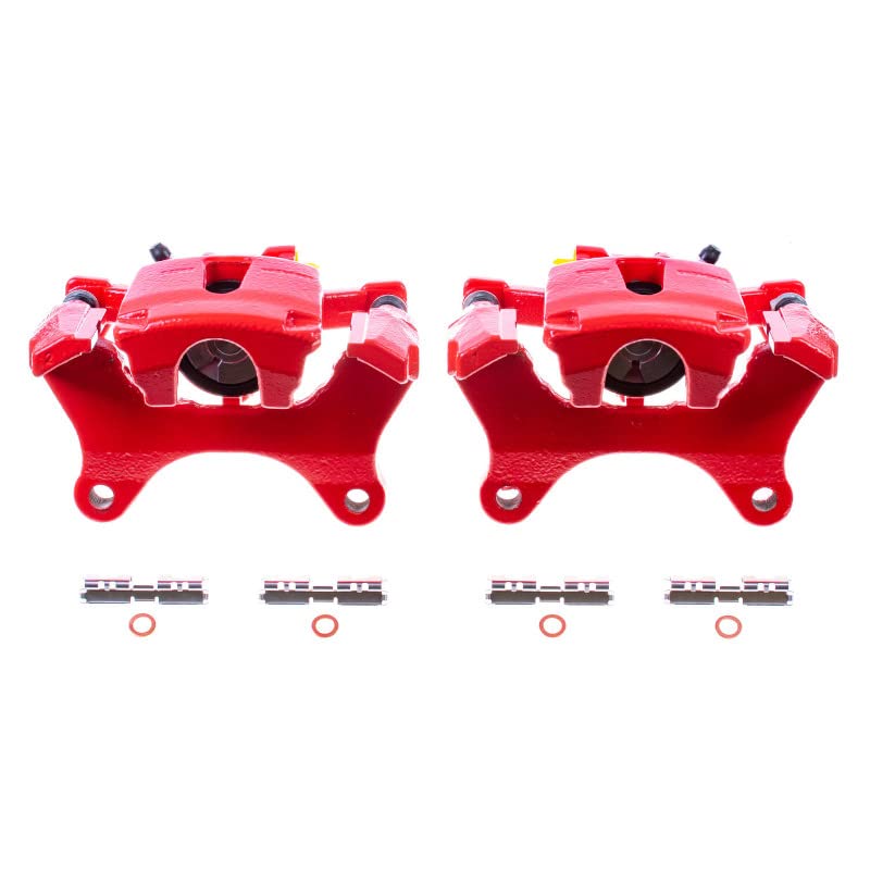 Power Stop Rear S5500 Pair of Calipers High-Temp Red Powder Coated For Ford F-150 2015-2018 [Model Specific]