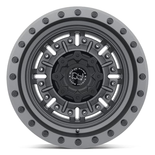 1795ABR-88165G22 Black Rhino 17X9.5 8X6.5 TXT-M-GNMTL -18MM Abrams