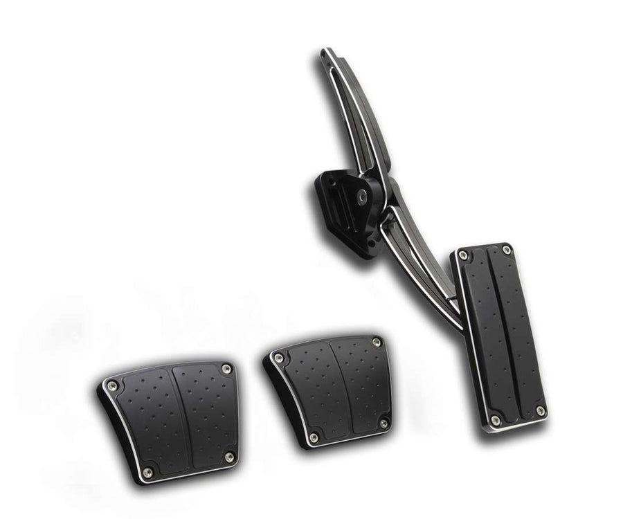 Throttle Assembly Black Lokar Performance Products TA-206-BKM1 with Manual Pads