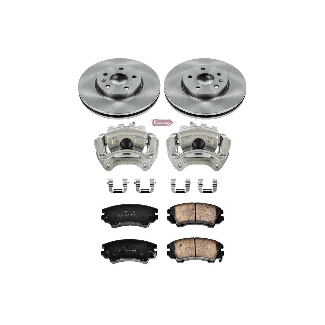 Power Stop KCOE3031 1-Click OE Replacement Brake Kit with Calipers For Chevrolet Camaro 2010-2015, Saab 9-5 2010-2011 [Model Specific]