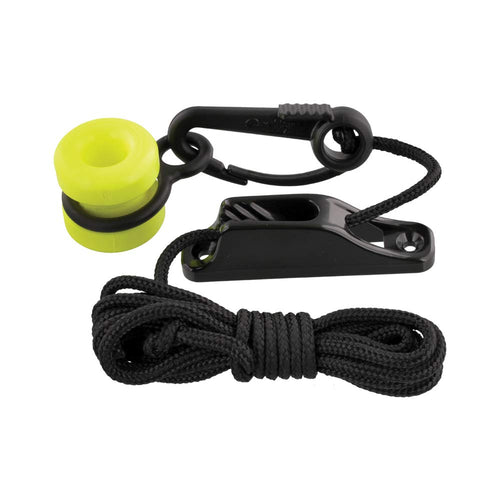 Scotty #3025 Weight Retriever Downrigger w/ Snap, Fairlead Cleat & 78-Inches of Cord , BLACK, Small