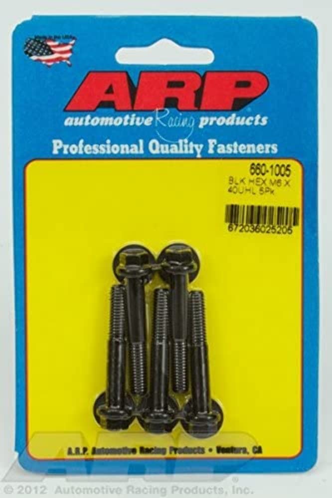 ARP Hex Bolt, 660-1005 M6 x 1.00", Pack of 5