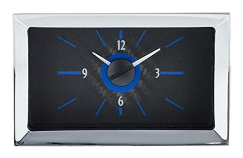 57 Chevy Dakota Digital Analog Clock Gauge for VHX gauges only Carbon Fiber Blue Backlighting VLC-57C-C-B