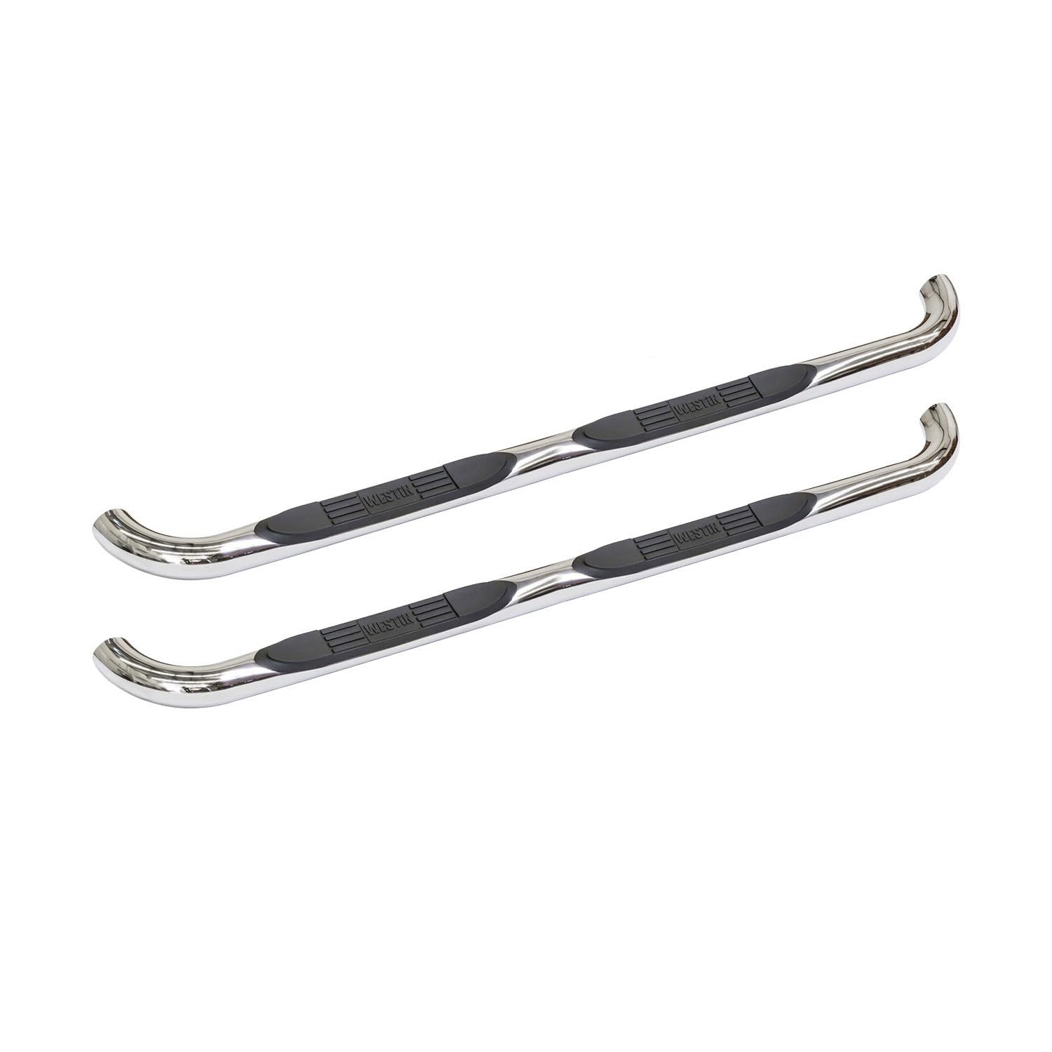 E-Series Westin 23-2400 3 Round Nerf Bars fits 2004-2006 Tundra Double Cab Polished Pair
