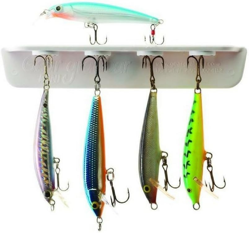 T-H Marine Mini Tackle Titan | Magnetic Lure Holder & Tackle Organizer | Extra Strong Magnets Keep Lures and Tools Within Reach - White