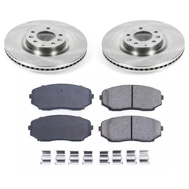 Power Stop Autospecialty KOE5878 Front Replacement Brake Kit-OE Brake Rotors & Ceramic Brake Pads For Mazda CX-9 2007-2015 [Model Specific]