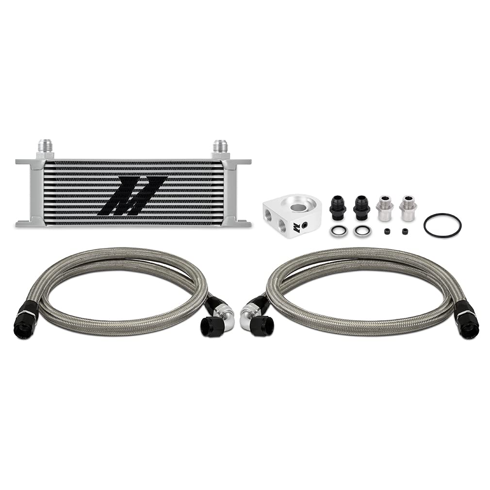Universal Mishimoto Oil Cooler Kit, 13-Row, Silver