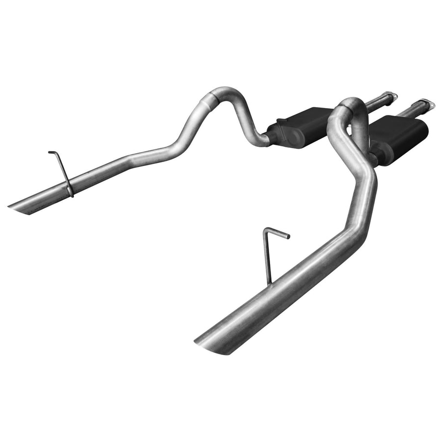 American Thunder Flowmaster 17112 Cat-Back Exhaust Kit 2.5 Inch Aluminized Steel Compatible with 1994-1997 Ford Mustang GT and Cobra with 4.6L SOHC or 5.0L engine