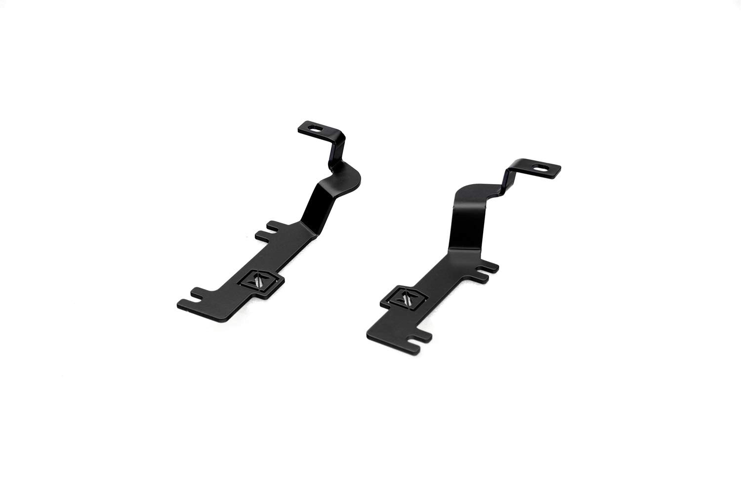 ZROADZ LED Kit Ditch Hood Hinge - Compatible w/ 2019-2022 Chevy Silverado 1500 - Incl. (2) 3 Inch LED Pod Lights - Mild Steel Gloss Black Finish - Bolt-On Easy Installation - PN #Z362181-KIT2