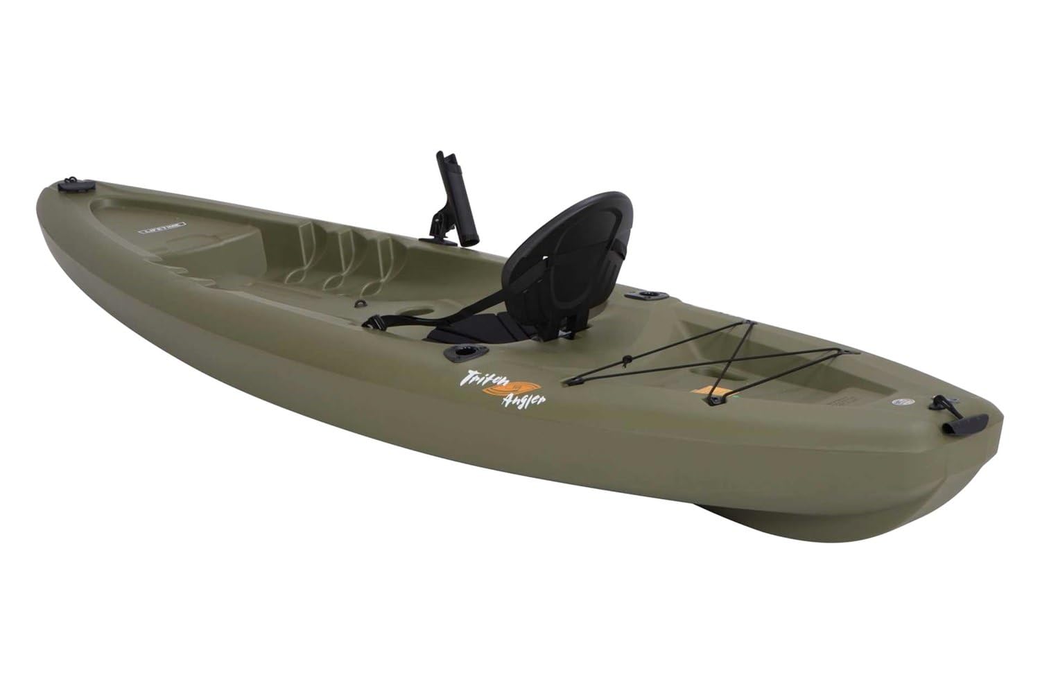 Triton Angler Lifetime 100 Fishing Kayak, Olive Green
