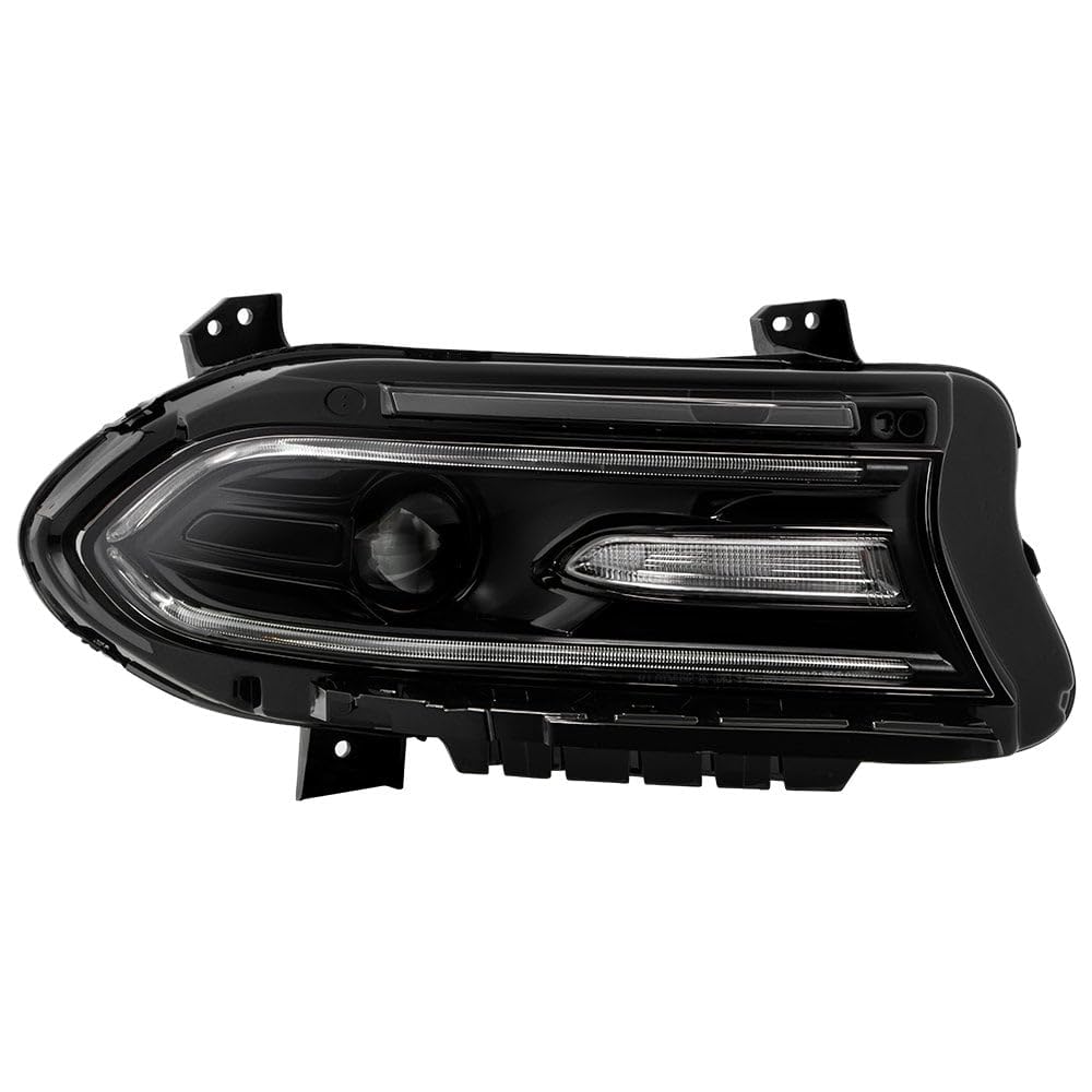 Dodge Charger 15-18 Spyder (POE) w/LED DRL Halogen Headlight - Low Beam-HB3(Not Included) ; High Beam-HB3(Not Included) - OE Right (No Side Logo)