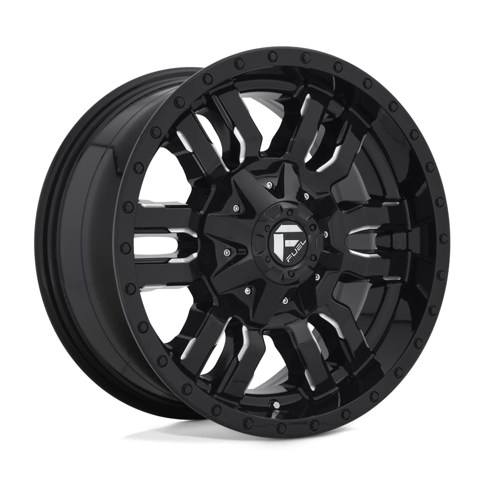 FUEL OFF-ROAD 18X9 SLEDGE 8X6.5 5.79 20mm GLOSS BLACK MILLED - D59518908257