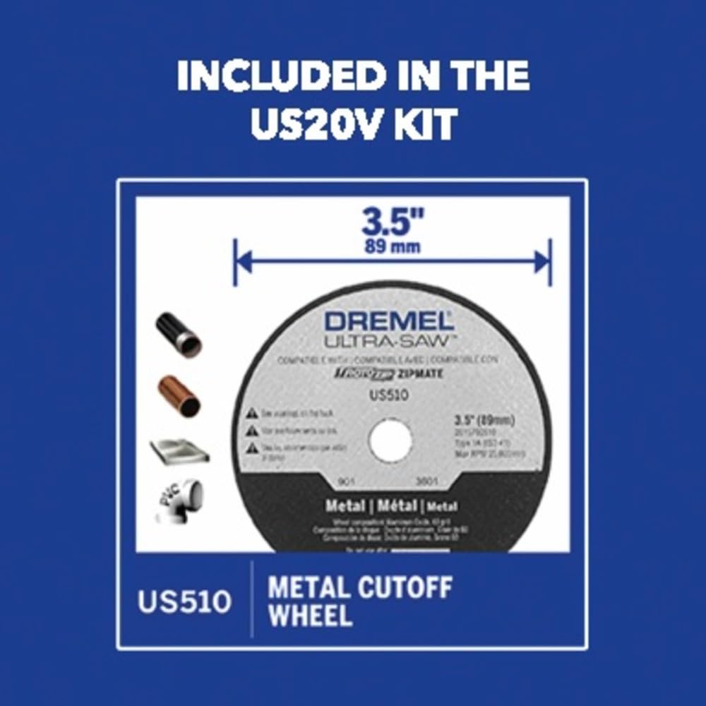 Dremel Ultra-Saw US510-01 4 in. Premium Carbide Wood and Plastic Cutting Wheel