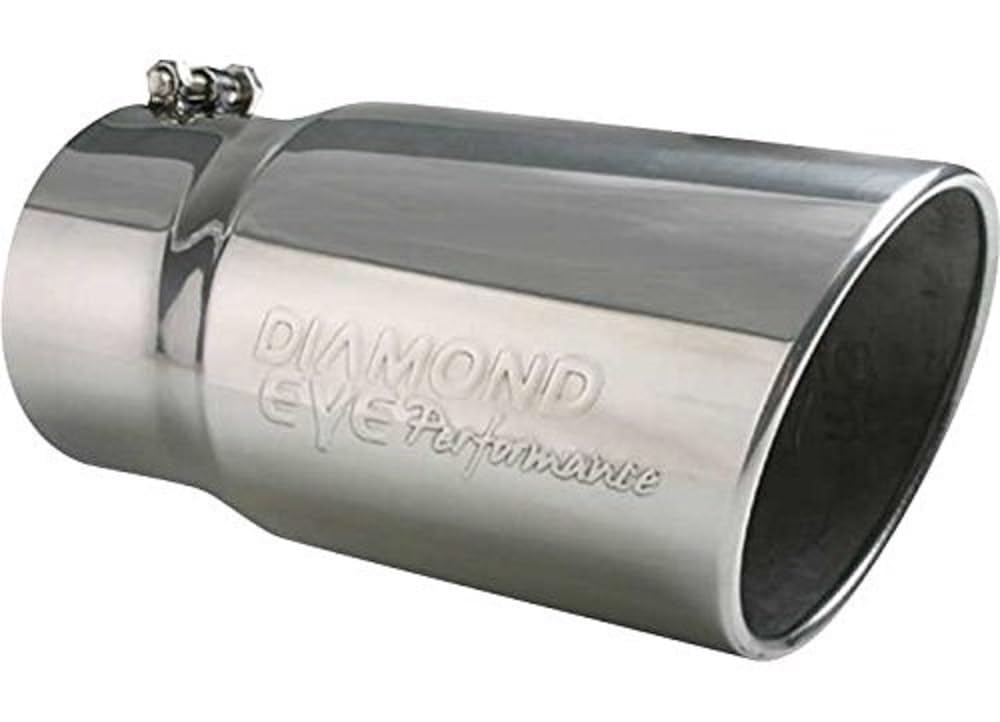 Diamond Eye 5inX6inX12in TIP BOLT-ON ROLLED-ANGLE 15-DEGREE ANGLE CUT: EMBOSSED DIAMOND EYE