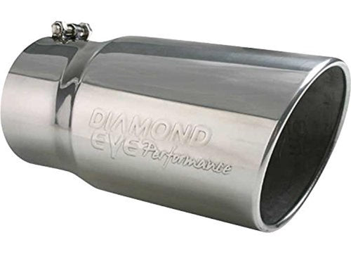 Diamond Eye 5inX6inX12in TIP BOLT-ON ROLLED-ANGLE 15-DEGREE ANGLE CUT: EMBOSSED DIAMOND EYE