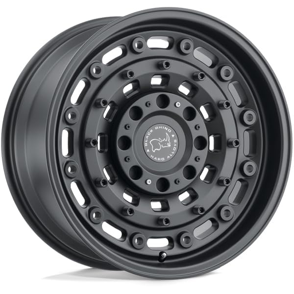 ARSENAL Black Rhino Hard Alloys 16X8 6X5.5 4.11-10mm TEXTURED MATTE BLACK - 1680ARS-06140M12