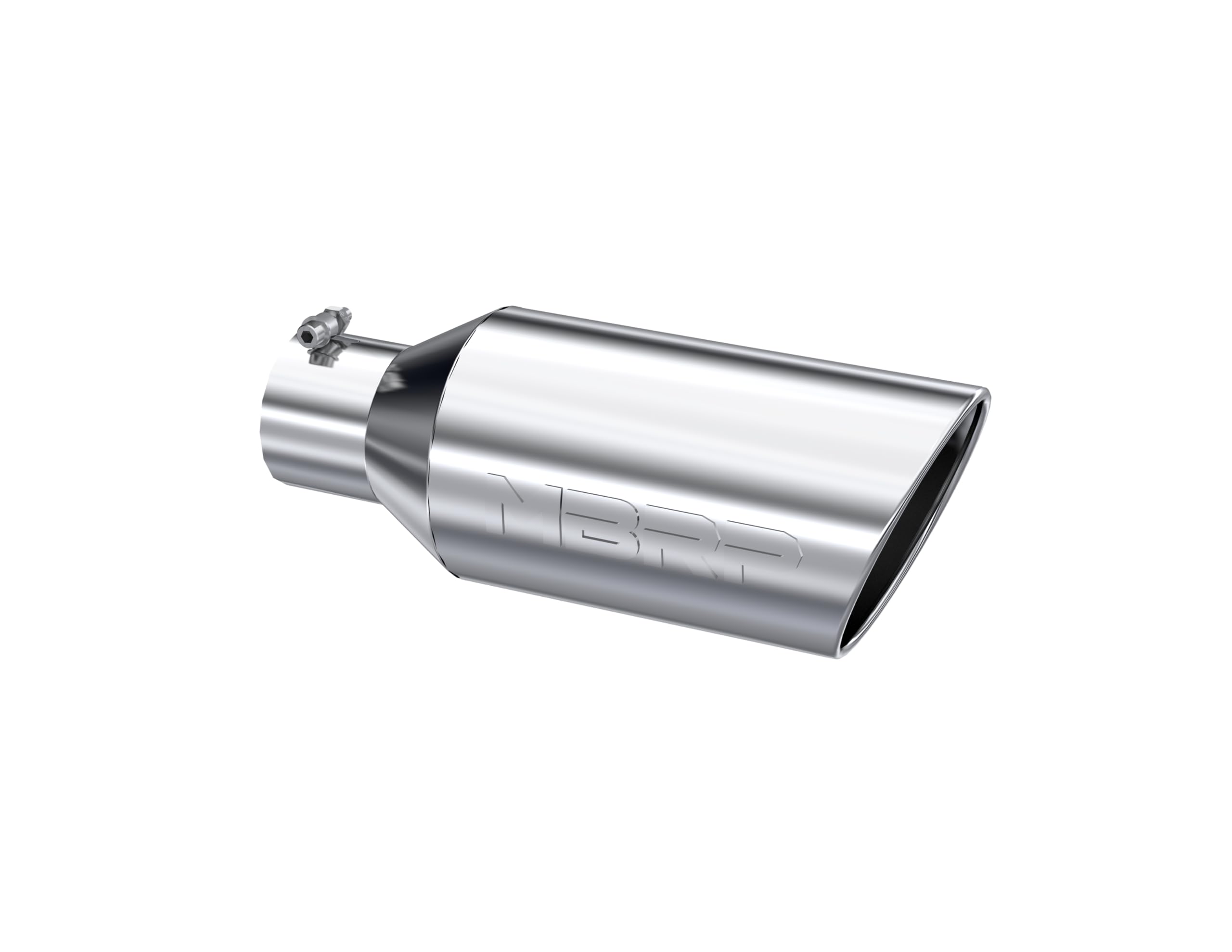 MBRP 7inch Universal Tip O.D. Rolled End 4inch inlet 18inch length - T304 (SINGLE TIP)