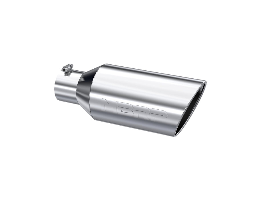 MBRP 7inch Universal Tip O.D. Rolled End 4inch inlet 18inch length - T304 (SINGLE TIP)