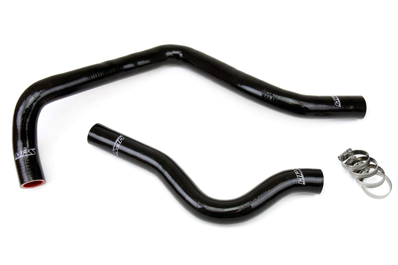 Black HPS 57-1207-BLK Silicone Radiator Coolant Hose Kit
