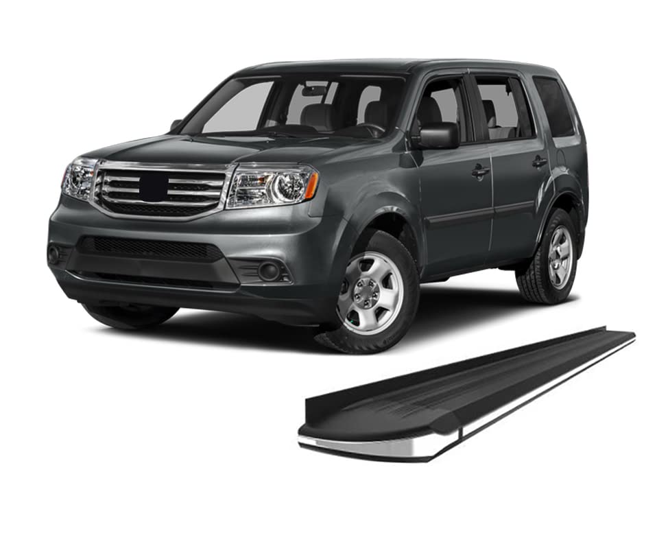 Exceed Black Horse Running Boards Compatible with 2007-2013 Acura MDX|2009-2015 Honda Pilot-EX-HOPI09