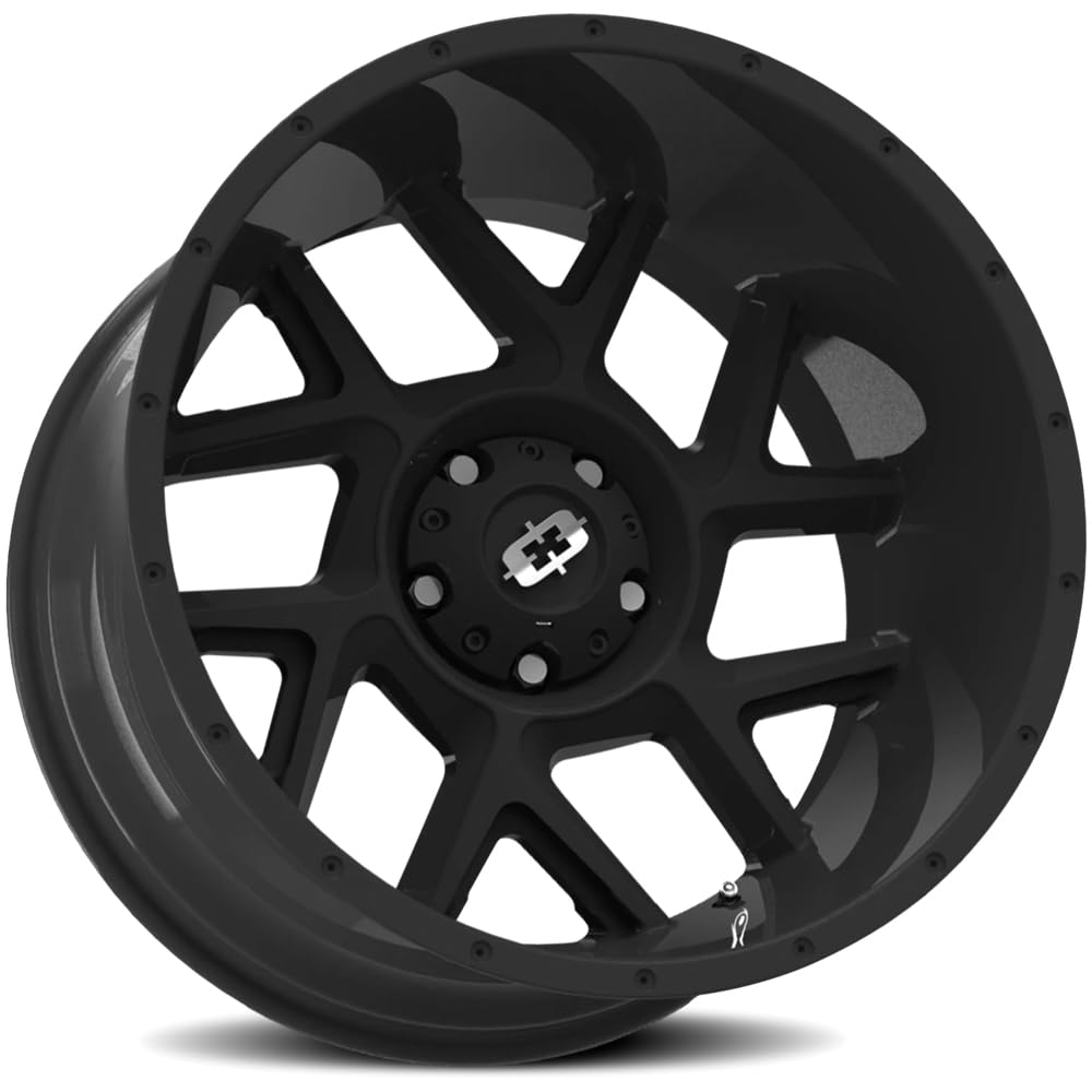 20x10 Vision 360 Sliver -25mm Satin Black Wheel Rim 20" Inch
