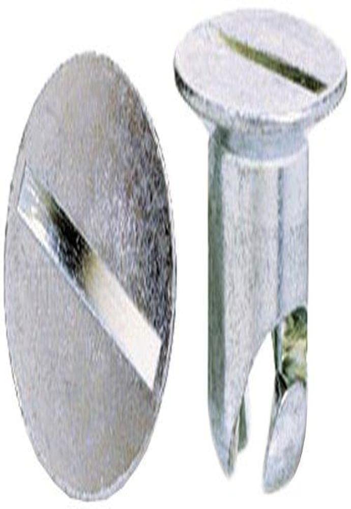 Flush Moroso Quick Fasteners, 7/16" x .400, Steel, Silver