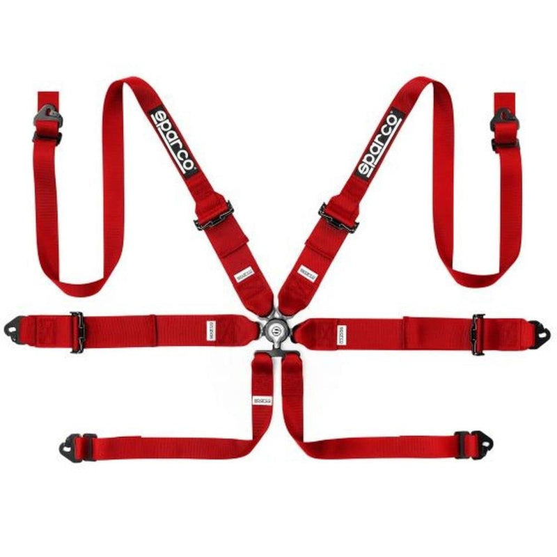 6 Points SPARCO Harness Red S04818RH1RS
