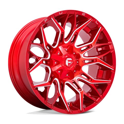 1PC Fuel D771 22X10 8X6.5 GL-RED-MILL -18MM - D77122008247