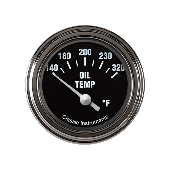 Hot Rod Classic Instruments HR28SLC Oil Temperature Gauge