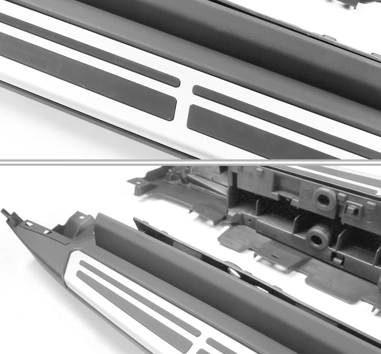 Aluminum Black Horse OEM Replica Running Boards Compatible with 2019-2024 BMW X5