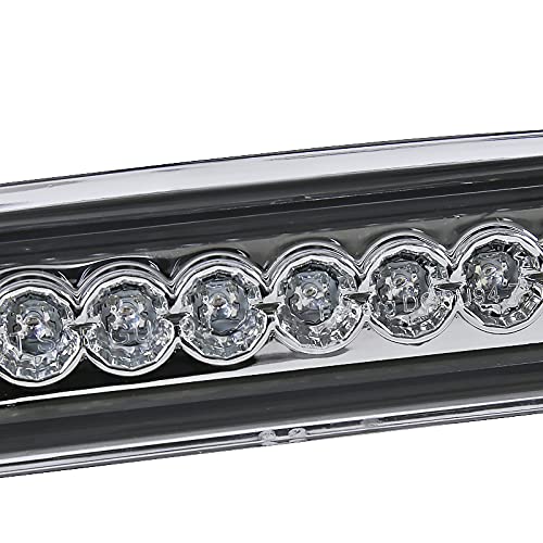 Chrome LED SPEC-D TUNING 3rd Brake Light Compatible with 1994-2001 Dodge RAM 1500, 1994-2002 Dodge RAM 2500, 1994-2002 Dodge RAM 3500