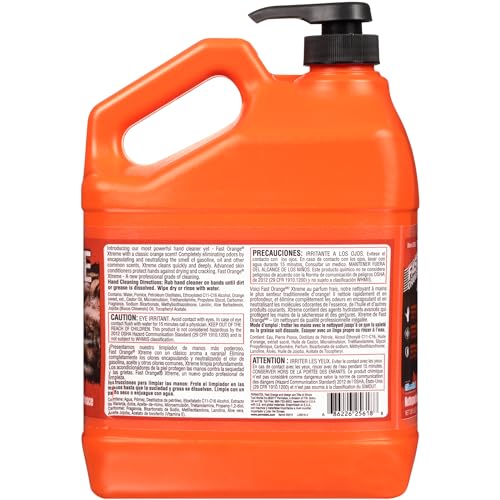 25618 Fast Orange Xtreme Hand Cleaner, 1 Gallon, 128 Fl Oz (Pack of 1)